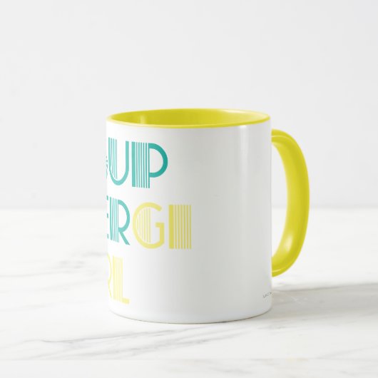Supergirl Green en Yellow Mok (Voorkant rechts)