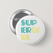 Supergirl Green en Yellow Ronde Button 5,7 Cm (Voorkant /achterkant)