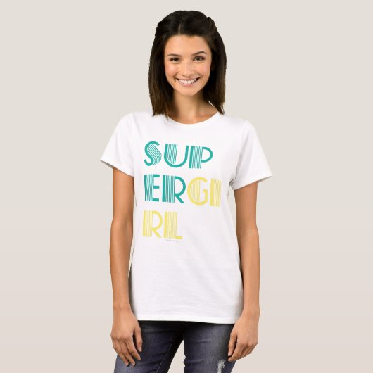 Supergirl Green en Yellow T-shirt (Voorkant volledig)
