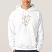 Supergirl Green Floral Logo Hoodie (Voorkant)