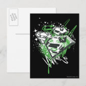 Supergirl Green Spills Briefkaart (Voorkant / Achterkant)