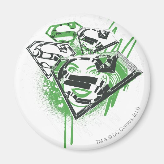 Supergirl Green Spills Magneet (Voorkant)