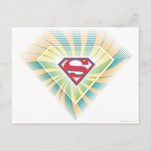 Supergirl Groovy Logo Briefkaart