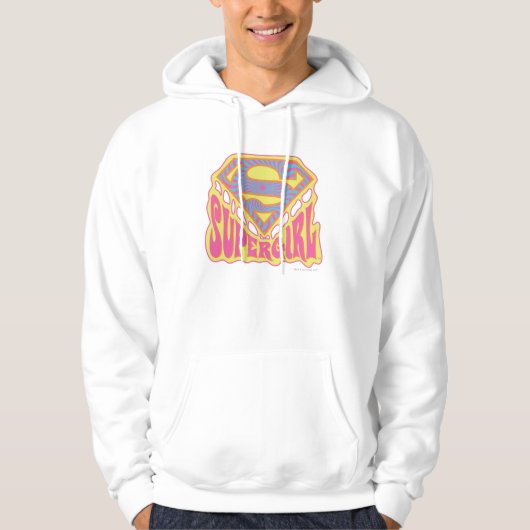 Supergirl Groovy Logo Hoodie (Voorkant)