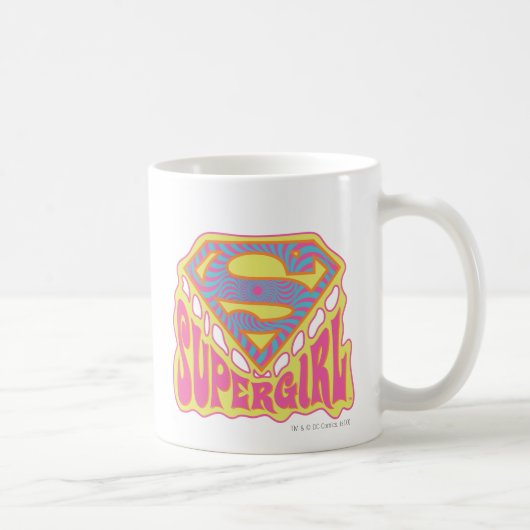 Supergirl Groovy Logo Koffiemok (Rechts)