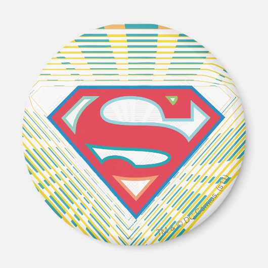 Supergirl Groovy Logo Magneet (Voorkant)