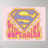 Supergirl Groovy Logo Poster (Voorkant)