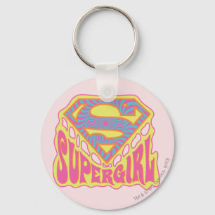 Supergirl Groovy Logo Sleutelhanger
