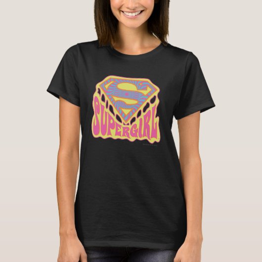 Supergirl Groovy Logo T-shirt (Voorkant)