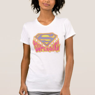 Supergirl Groovy Logo T-shirt