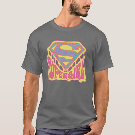 Supergirl Groovy Logo T-shirt (Voorkant)