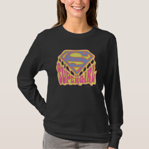 Supergirl Groovy Logo T-shirt