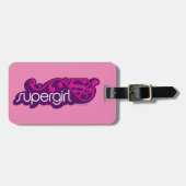 Supergirl Groovy Naam en S-Shield Bagagelabel (Voorkant horizontaal)