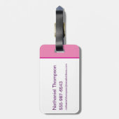 Supergirl Groovy Naam en S-Shield Bagagelabel (Achterkant verticaal)