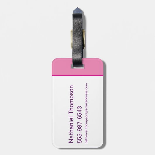 Supergirl Groovy Naam en S-Shield Bagagelabel (Achterkant verticaal)