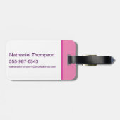 Supergirl Groovy Naam en S-Shield Bagagelabel (Achterkant horizontaal)