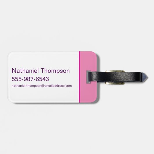 Supergirl Groovy Naam en S-Shield Bagagelabel (Achterkant horizontaal)