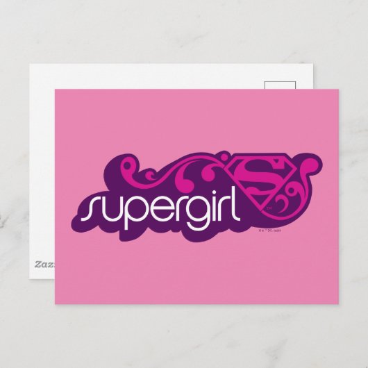 Supergirl Groovy Naam en S-Shield Briefkaart (Voorkant / Achterkant)
