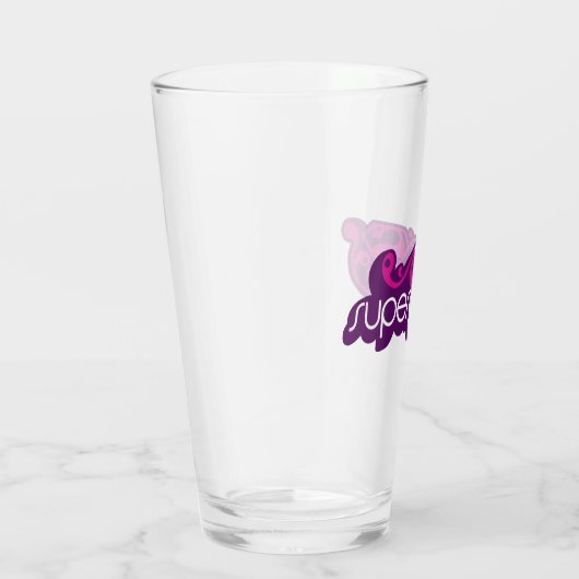 Supergirl Groovy Naam en S-Shield Glas (Rechts)