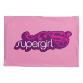 Supergirl Groovy Naam en S-Shield Kussensloop (Achterkant)