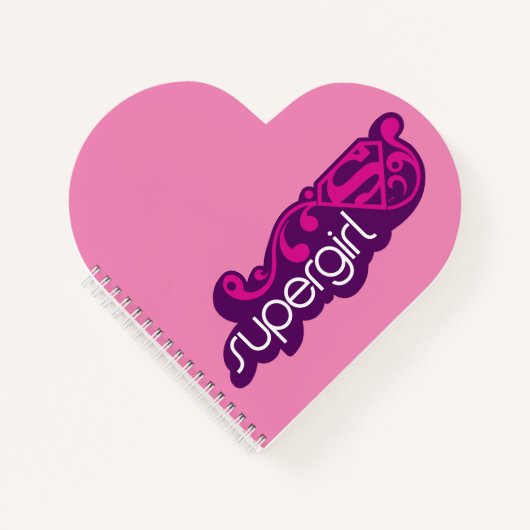 Supergirl Groovy Naam en S-Shield Notitieboek (Voorkant)