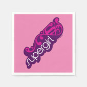 Supergirl Groovy Naam en S-Shield Servet (Voorkant)