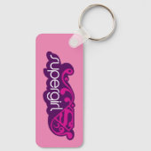 Supergirl Groovy Naam en S-Shield Sleutelhanger (Achterkant)