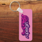 Supergirl Groovy Naam en S-Shield Sleutelhanger (Voorkant)