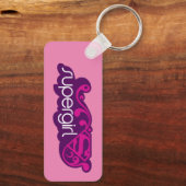 Supergirl Groovy Naam en S-Shield Sleutelhanger (Achterkant)