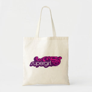 Supergirl Groovy Naam en S-Shield Tote Bag