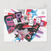 Supergirl Grunge Design Briefkaart (Voorkant)