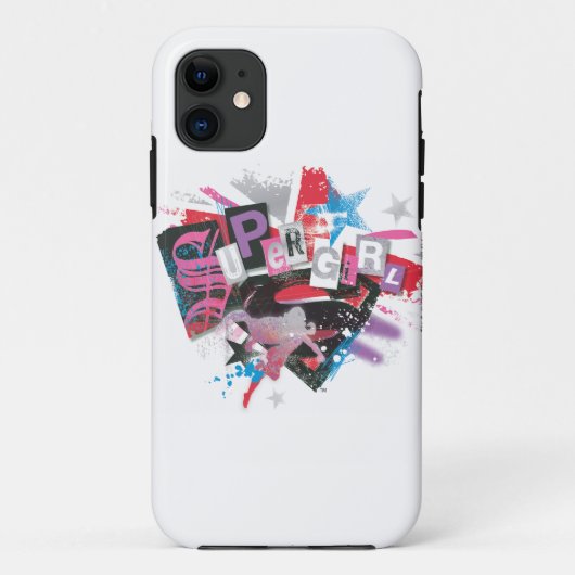 Supergirl Grunge Design Case-Mate iPhone Case (Achterkant)