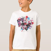 Supergirl Grunge Design T-shirt (Voorkant)