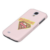 Supergirl Grunge Logo Roze Case-Mate Samsung Galaxy Hoesje (Onderkant)