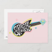 Supergirl Guitar Briefkaart (Voorkant / Achterkant)