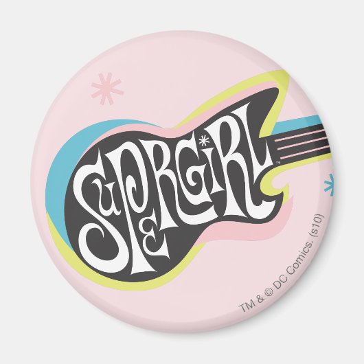 Supergirl Guitar Magneet (Voorkant)