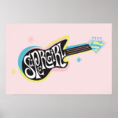 Supergirl Guitar Poster (Voorkant)