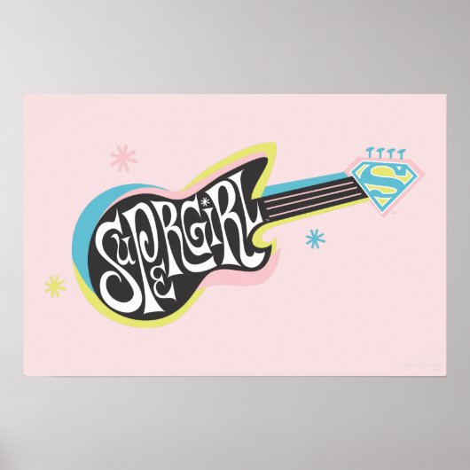 Supergirl Guitar Poster (Voorkant)