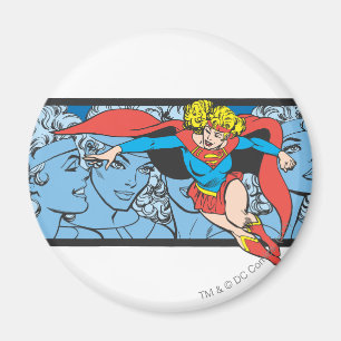 Supergirl Head Shots Magneet
