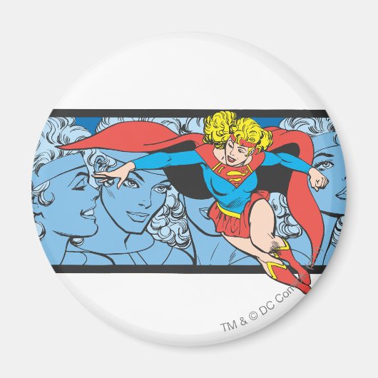 Supergirl Head Shots Magneet (Voorkant)
