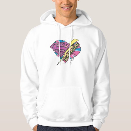 Supergirl Heart en Bolt Hoodie (Voorkant)