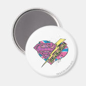 Supergirl Heart en Bolt Magneet (Voorkant / Achterkant)