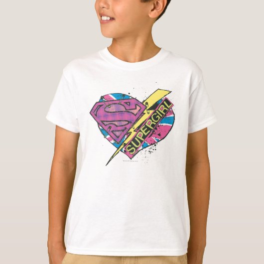 Supergirl Heart en Bolt T-shirt (Voorkant)
