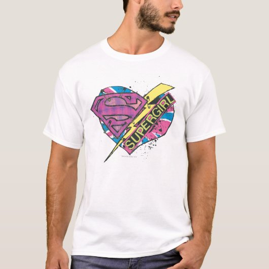 Supergirl Heart en Bolt T-shirt (Voorkant)