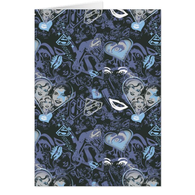 Supergirl Hearts en Lips Patroon (Voorkant)