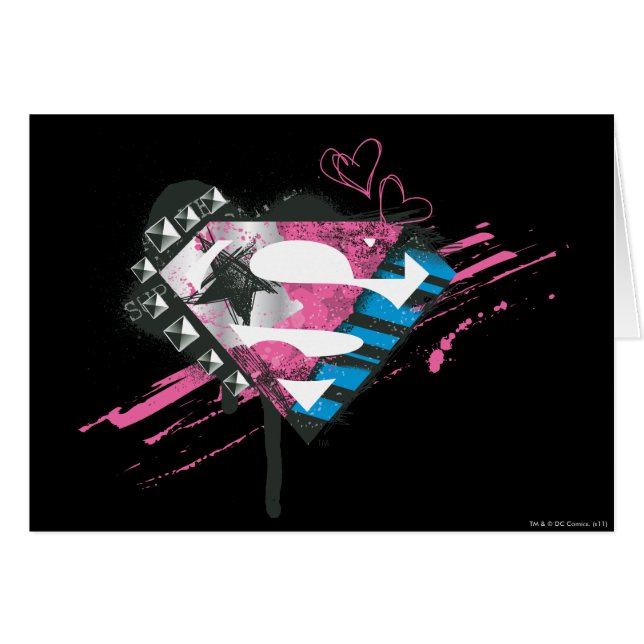 Supergirl Hearts Logo (Voorkant Horizontaal)