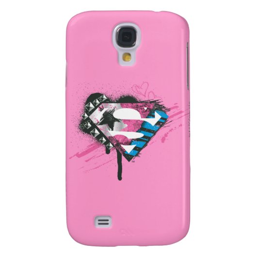 Supergirl Hearts Logo Case-Mate Samsung Galaxy Hoesje (Achterkant)