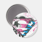 Supergirl Hearts Logo Magneet (Voorkant / Achterkant)