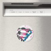 Supergirl Hearts Logo Magneet (Insitu (Vaatwasser))