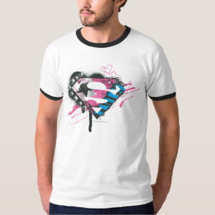 Supergirl Hearts Logo T-shirt